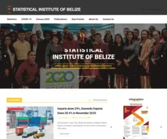 Sib.org.bz(Statistical Institute of Belize) Screenshot