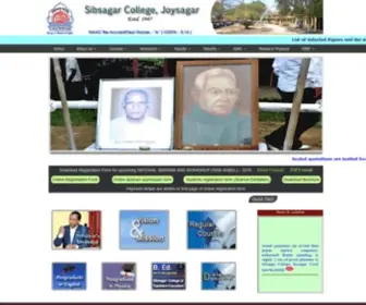 Sibsagarcollege.in(Welome to Sibsagar College) Screenshot