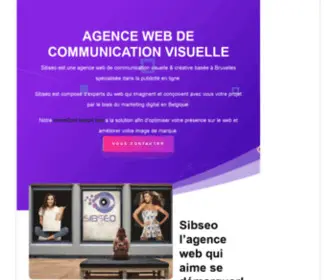 Sibseo.be(Agence web de communication visuelle à Bruxelles) Screenshot