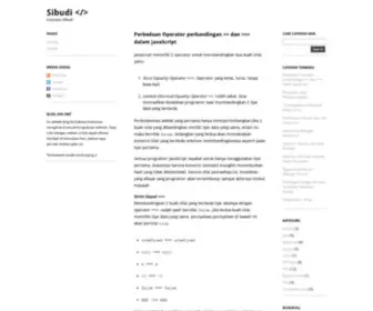 Sibudi.net(Web Developer) Screenshot