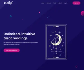 Sibyltarot.com(Unlimited Online Tarot Readings) Screenshot