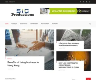 Sic-Productions.com(Business Blog) Screenshot