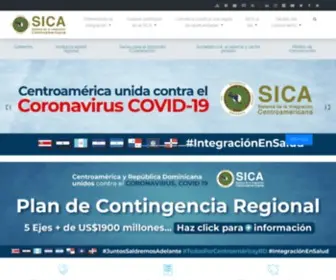 Sica.int(Portal del SICA) Screenshot