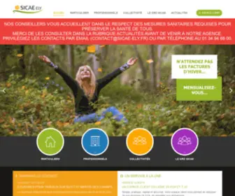 Sicae-Ely.fr(SICAE ELY) Screenshot