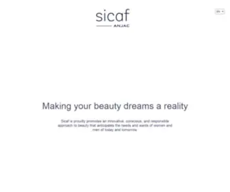 Sicaf-Anjac.com(Bienvenue sur SICAF cosmétiques) Screenshot