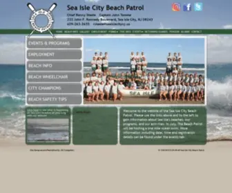 Sicbp.com(Sea Isle City Beach Patrol) Screenshot