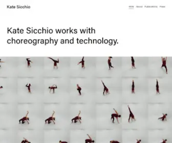 Sicchio.com(Kate Sicchio) Screenshot
