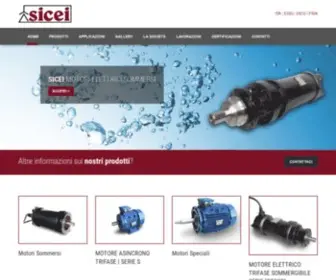 Sicei.it(Motori Elettrici Sommersi Asincroni Trifase) Screenshot