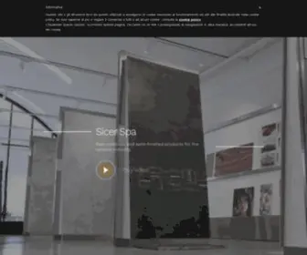 Sicerceramicsurfaces.com(Products for Industrial Ceramics and Decoration) Screenshot