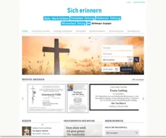 Sich-Erinnern.de(Start) Screenshot