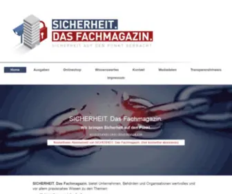 Sicherheit-Das-Fachmagazin.de(SICHERHEIT) Screenshot