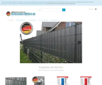 Sichtschutz-Willich.de(Schnäppchen) Screenshot