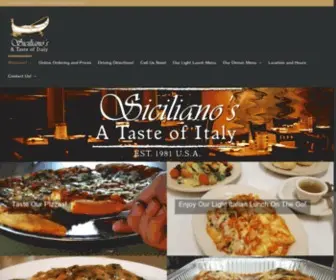 Sicilianosgarland.com(Siciliano's A Taste of Italy) Screenshot