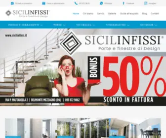 Sicilinfissi.it(Vendita e installazione infissi e serramenti a Palermo) Screenshot