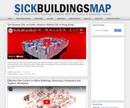Sickbuildingsmap.com(Sick Buildings Map) Screenshot
