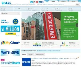 Sickkids.ca(The Hospital for Sick Children) Screenshot