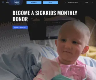 Sickkidsfoundation.com(SickKids Foundation) Screenshot