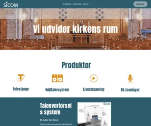 Sicom.dk(Teleslynge og AV) Screenshot