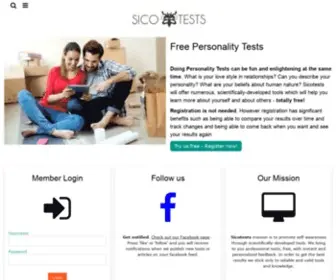 Sicotests.com(Free Personality Tests) Screenshot
