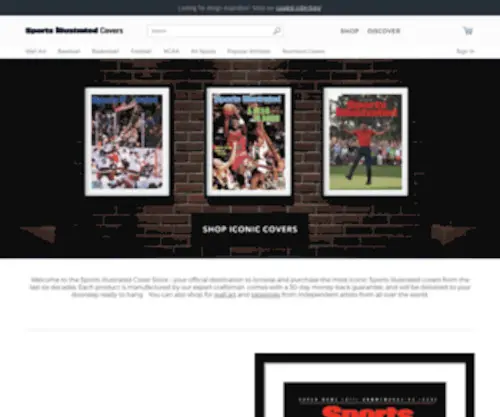 Sicovers.com(Shop for Sports Illustrated Covers from the past and present. Each cover) Screenshot