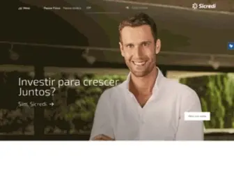 Sicredi.com.br(Onde seu dinheiro rende um mundo melhor) Screenshot