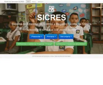 Sicres.gob.mx(Servicios SICRES) Screenshot