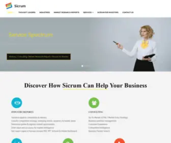 Sicrum.com(Market Research) Screenshot