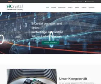 Sicrystal.de(SiCrystal GmbH) Screenshot