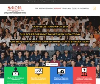 Sicsr.ac.in(Leading Institute of Computer Studies in India) Screenshot