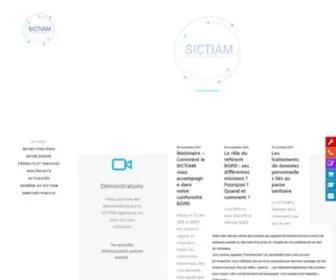 Sictiam.fr(Page d'accueil) Screenshot