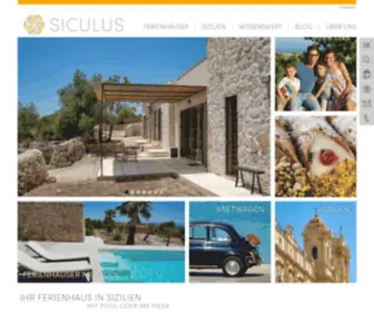 Siculus.com(Ferienhaus Sizilien mit Pool) Screenshot
