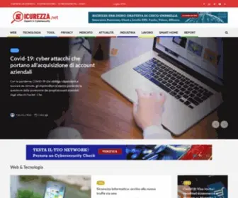 Sicurezza.net(Il Portale di News dedicato alla Sicurezza Informatica) Screenshot