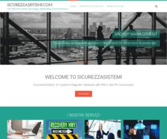 Sicurezzasistemi.com(Dal 1992 Information Tecnology) Screenshot