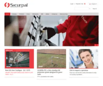 Sicurpal.it(Lifelines fall protection system) Screenshot