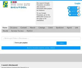 Sicutool.com(Società Italiana Commerciale Utensili) Screenshot