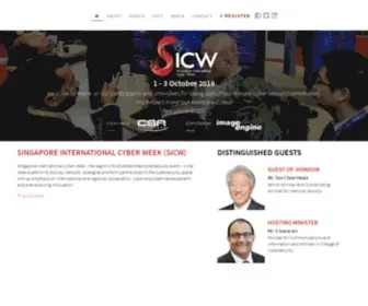 Sicw.sg(SICWSINGAPORE INTERNATIONAL CYBER WEEK) Screenshot