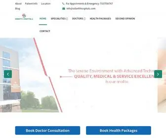 Sidarthhospitals.com(Best Multispeciality Hospital in Hyderabad) Screenshot