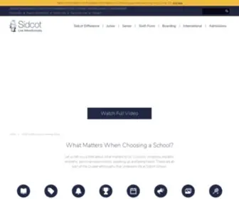 Sidcot.org.uk(A Co) Screenshot