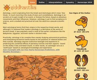 Siddhantika.com(Siddhantika Astrology) Screenshot