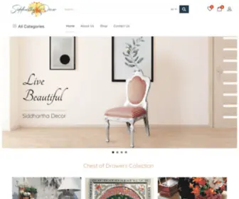 Siddharthadecor.com(A Handicraft Website) Screenshot