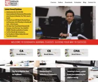 Siddharthagarwalclasses.com(Siddharth Agarwal Classes) Screenshot