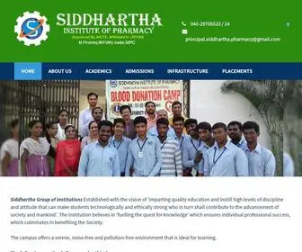 Siddharthapharmacy.co.in(Siddhartha Institute of Pharmacy) Screenshot