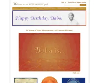 Siddhayoga.com(Siddha Yoga) Screenshot