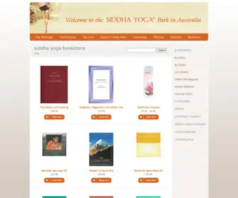 Siddhayogabookstore.org.au(Siddha Yoga Meditation Australia) Screenshot