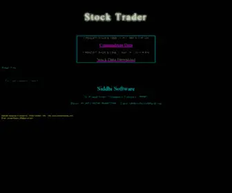 Siddhisoftware.com(Stock Trader) Screenshot