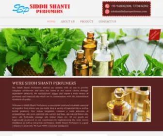 Siddhshantiperfumers.com(Siddh Shanti Perfumers) Screenshot