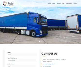 Siddhulogistics.com(Packers and Movers) Screenshot