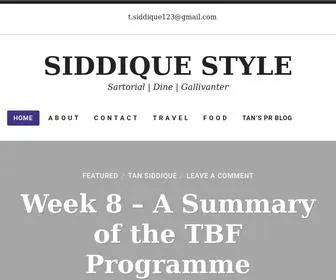 Siddiquestyle.com(Sartorial) Screenshot