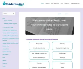 Sidduraudio.com(Siddur Audio.com) Screenshot