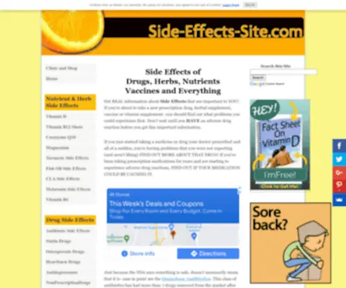 Side-Effects-Site.com(Side Effects of Prescription Drugs) Screenshot
